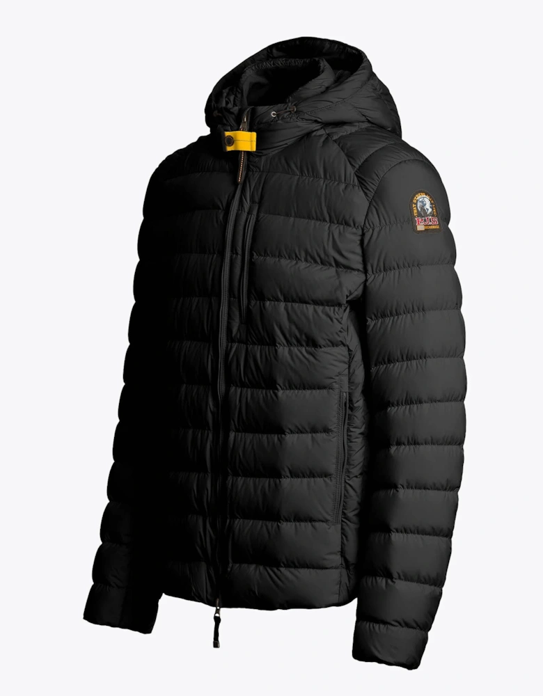 Last Minute Mens Hooded Down Jacket - Black 541