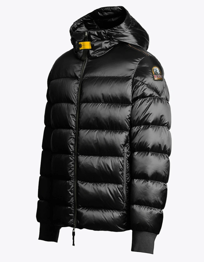Pharrell Mens Hooded Down Bomber - Black 541