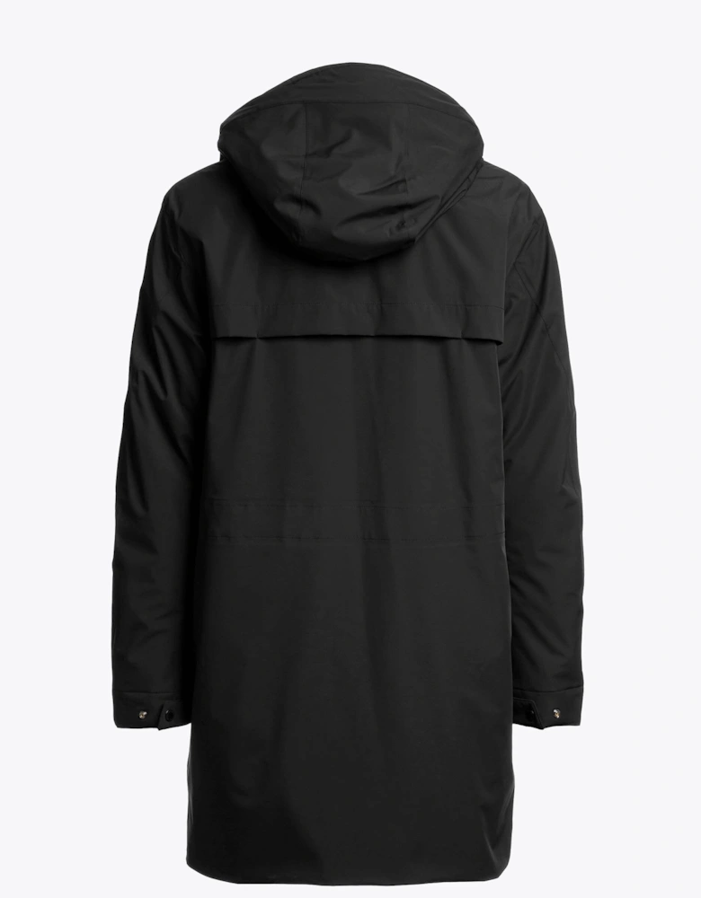 Easy Mens Hooded Padded Coat - Black 541