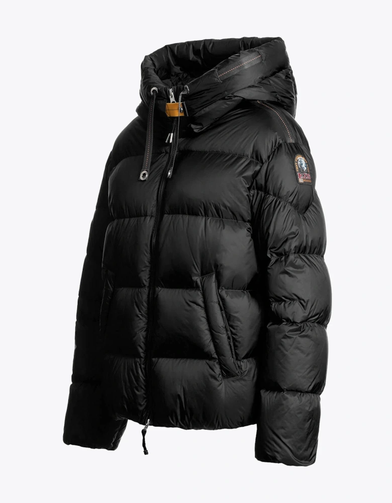 Tilly Womens Hooded Down Jacket - Black 541