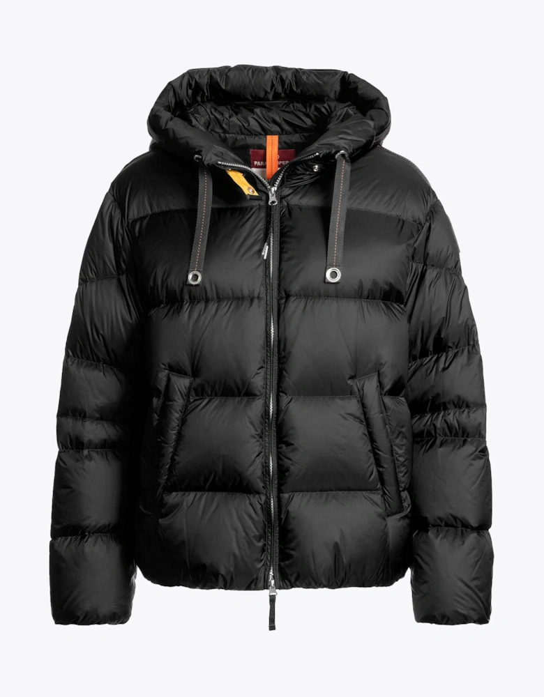 Tilly Womens Hooded Down Jacket - Black 541