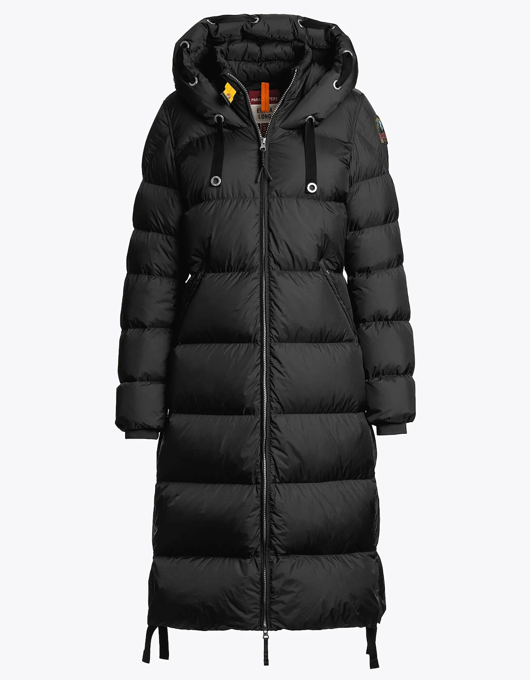 Panda Womens Hooded Down Coat - Black 541, 4 of 3