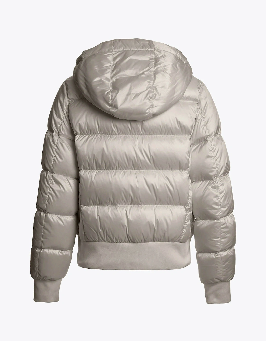 Mariah Womens Hooded Down Bomber - Silver-Grey 773