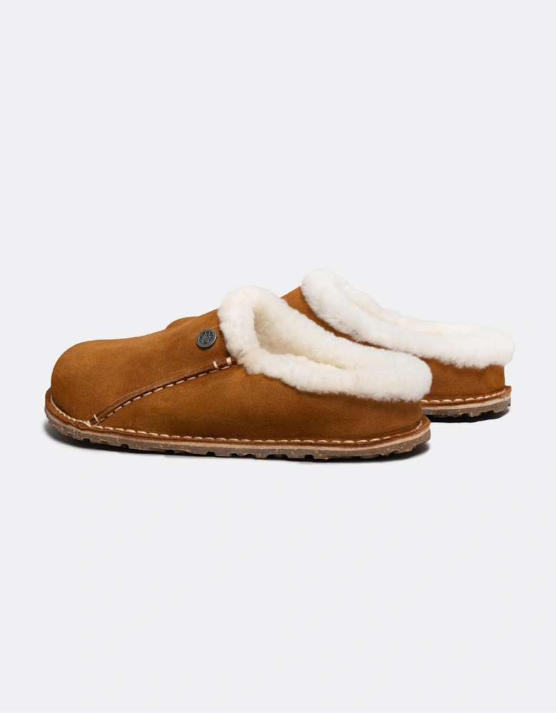 Birkenstock Zermatt Premium Shearling Suede Womens Clogs - Mink