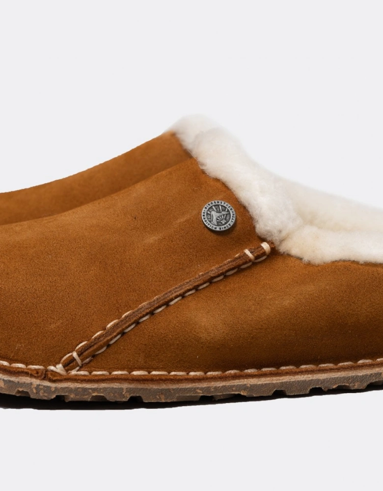 Birkenstock Zermatt Premium Shearling Suede Womens Clogs - Mink