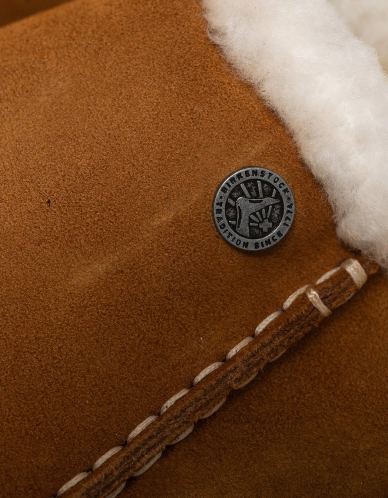Birkenstock Zermatt Premium Shearling Suede Womens Clogs - Mink