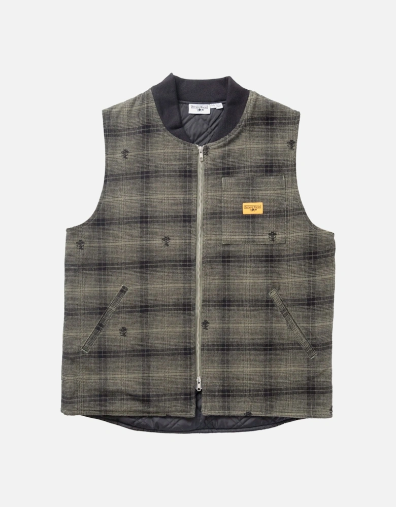 Thistle Plaid Work Vest