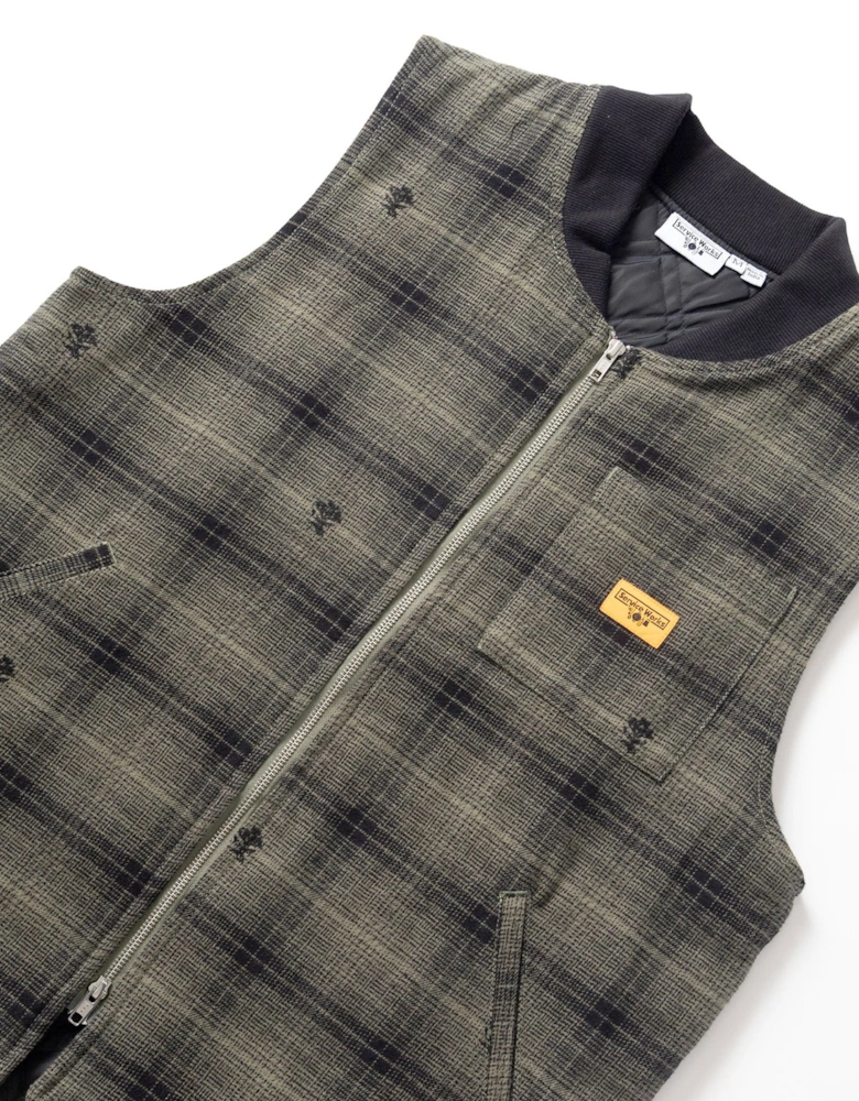 Thistle Plaid Work Vest
