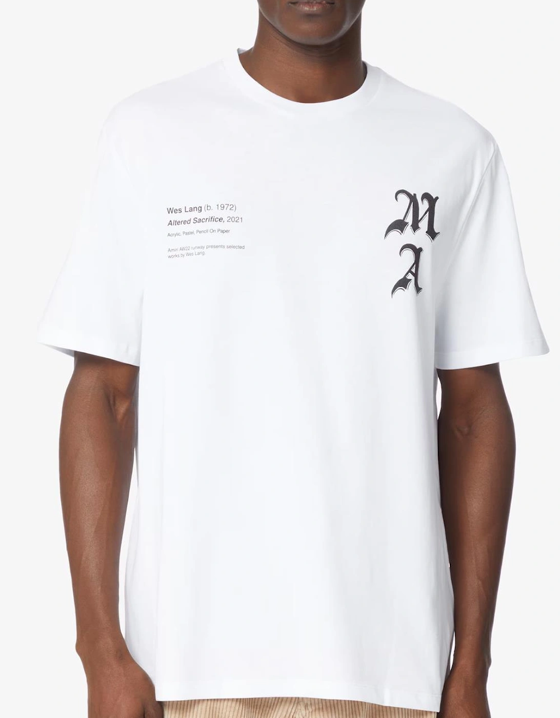 Wes Lang Checkered T-Shirt in White