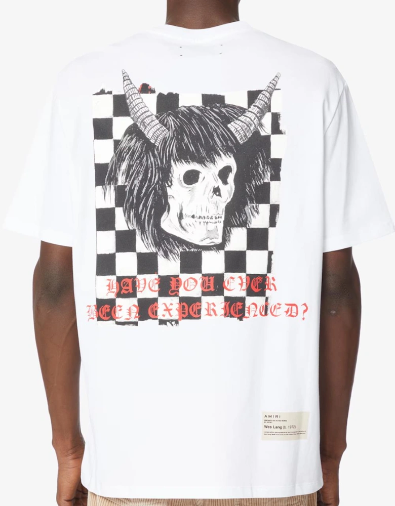 Wes Lang Checkered T-Shirt in White