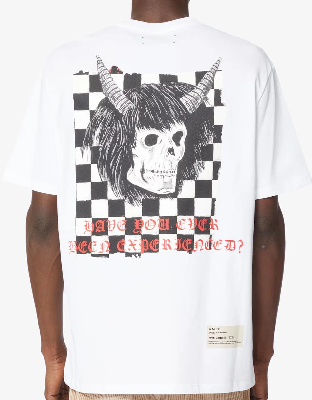 Wes Lang Checkered T-Shirt in White