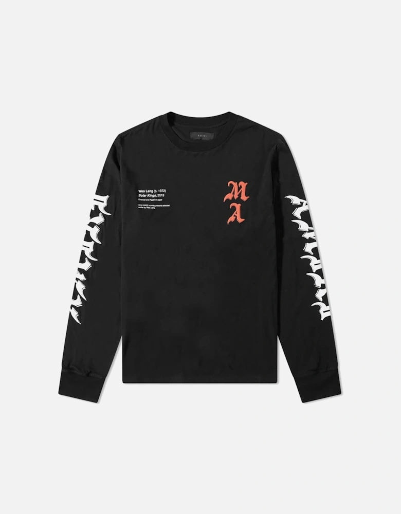 Wes Lang Solar Kings Long Sleeve T-Shirt in Black