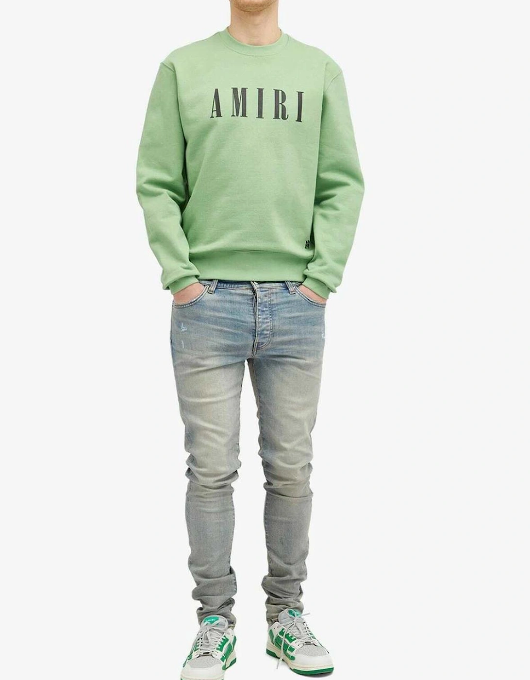Core Logo Sweatshirt in Mineral Green