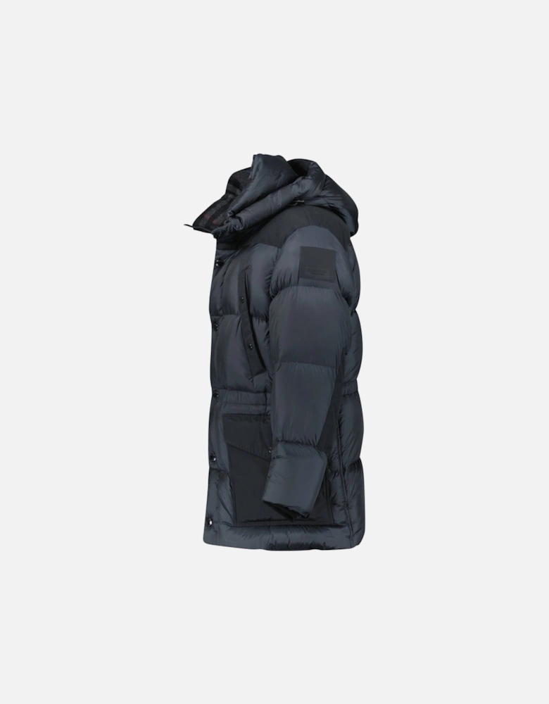 'Lindford' Puffer Coat in Charcoal Grey