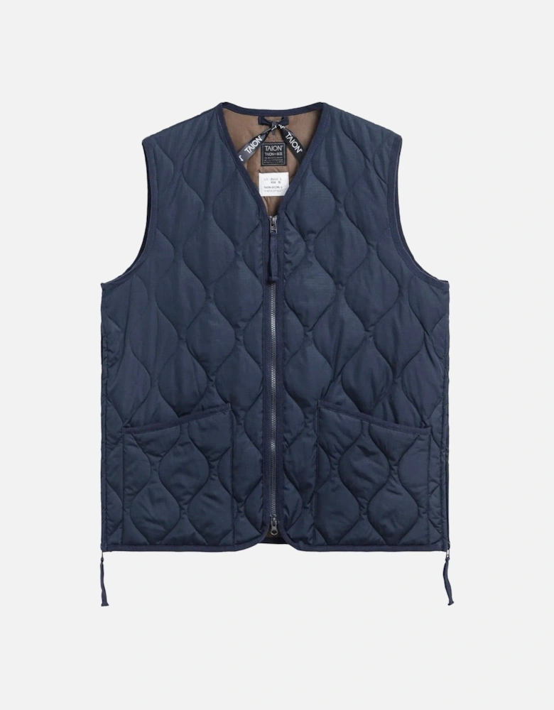 Military V Neck Ripstop Down Vest