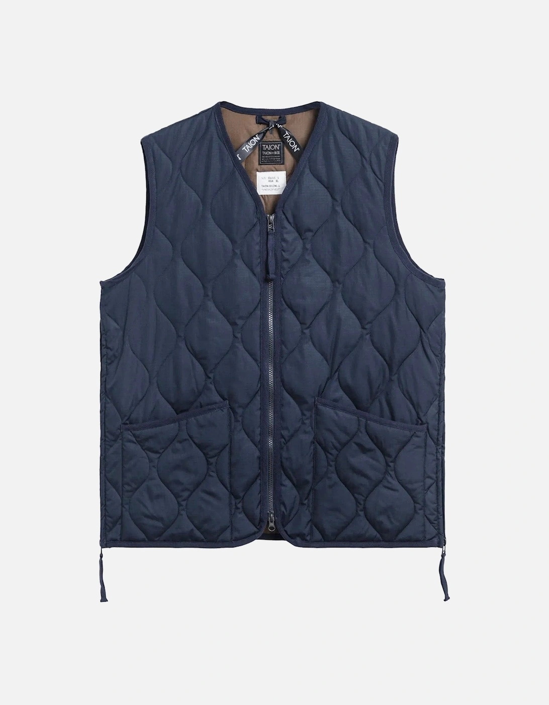 Military V Neck Ripstop Down Vest, 2 of 1