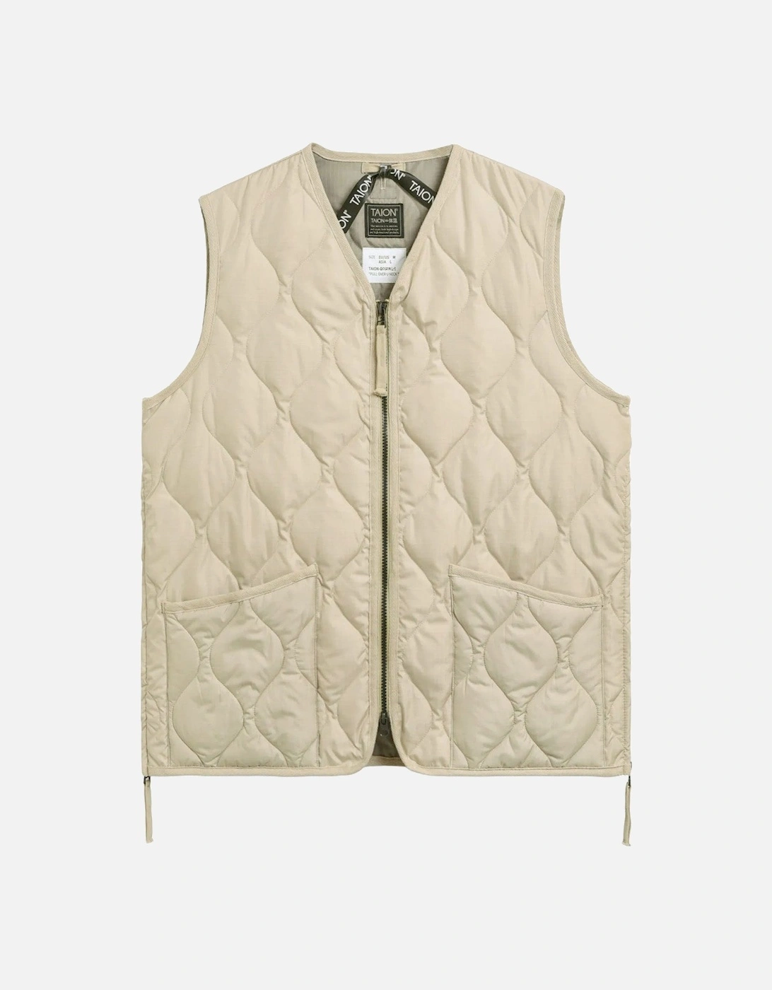 Military V Neck Ripstop Down Vest, 2 of 1