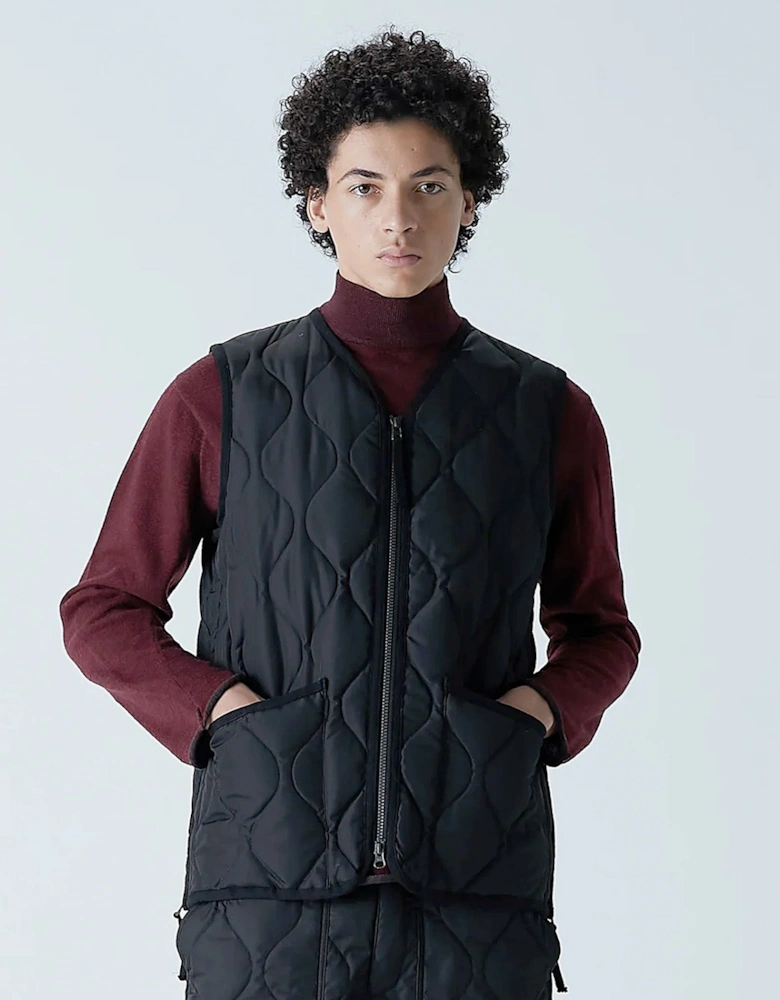 Military V Neck Ripstop Down Vest