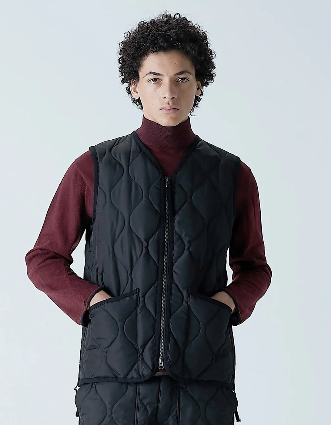Military V Neck Ripstop Down Vest