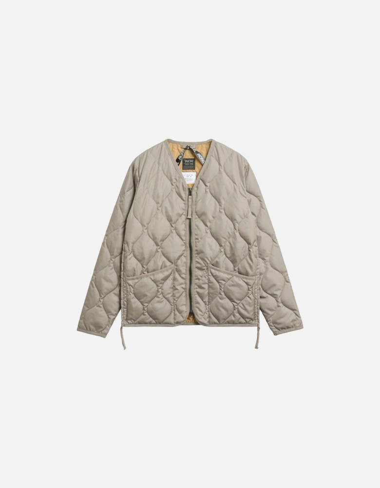 Military V Neck Ripstop Down Jacket