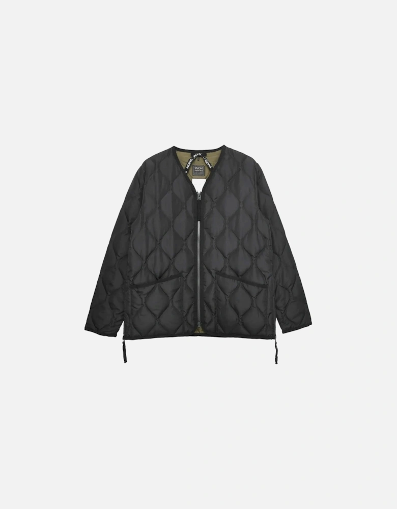 Military V Neck Ripstop Down Jacket
