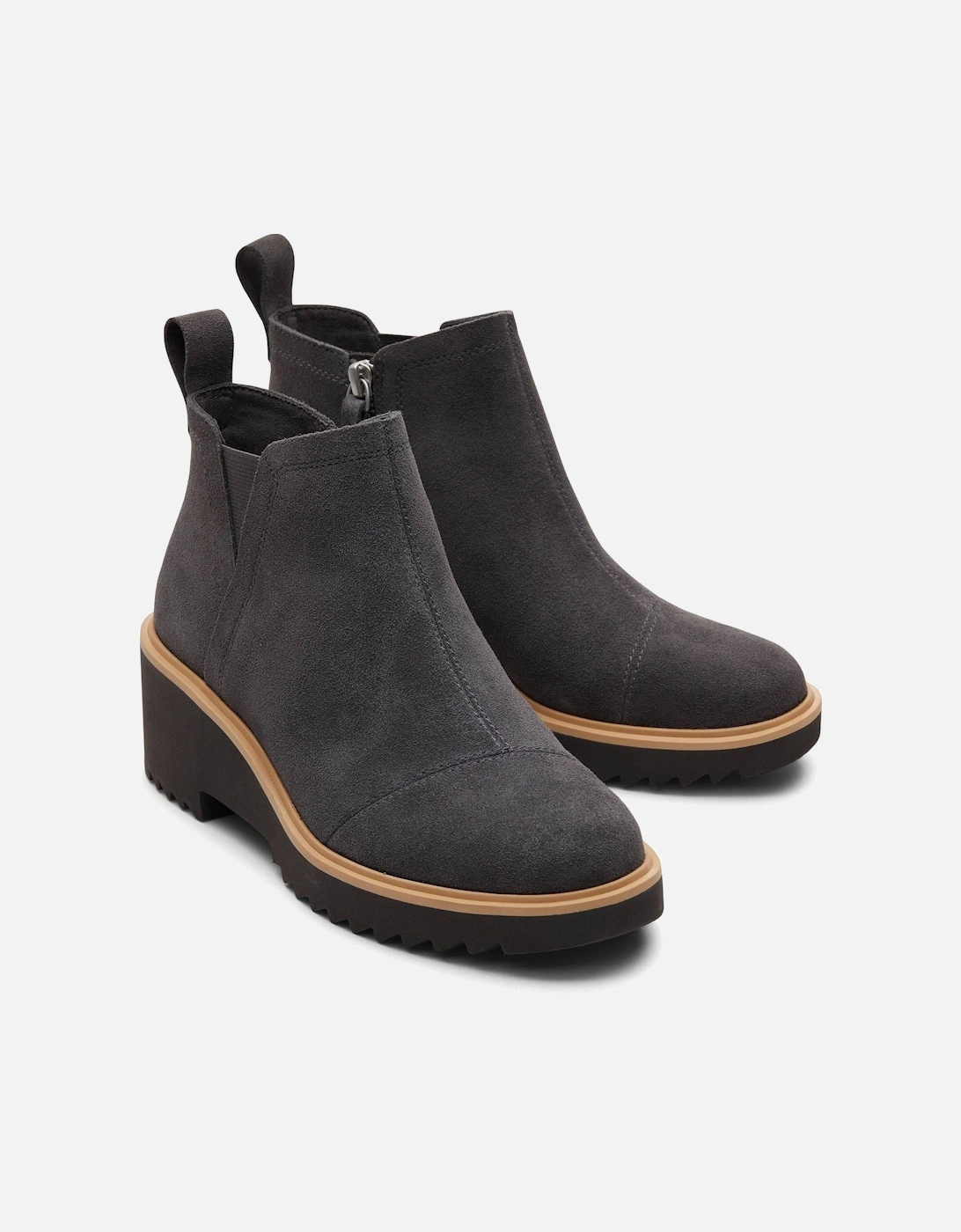 TOMS Women's TOMS Maude Leather Women's Forged Iron Boots - Black