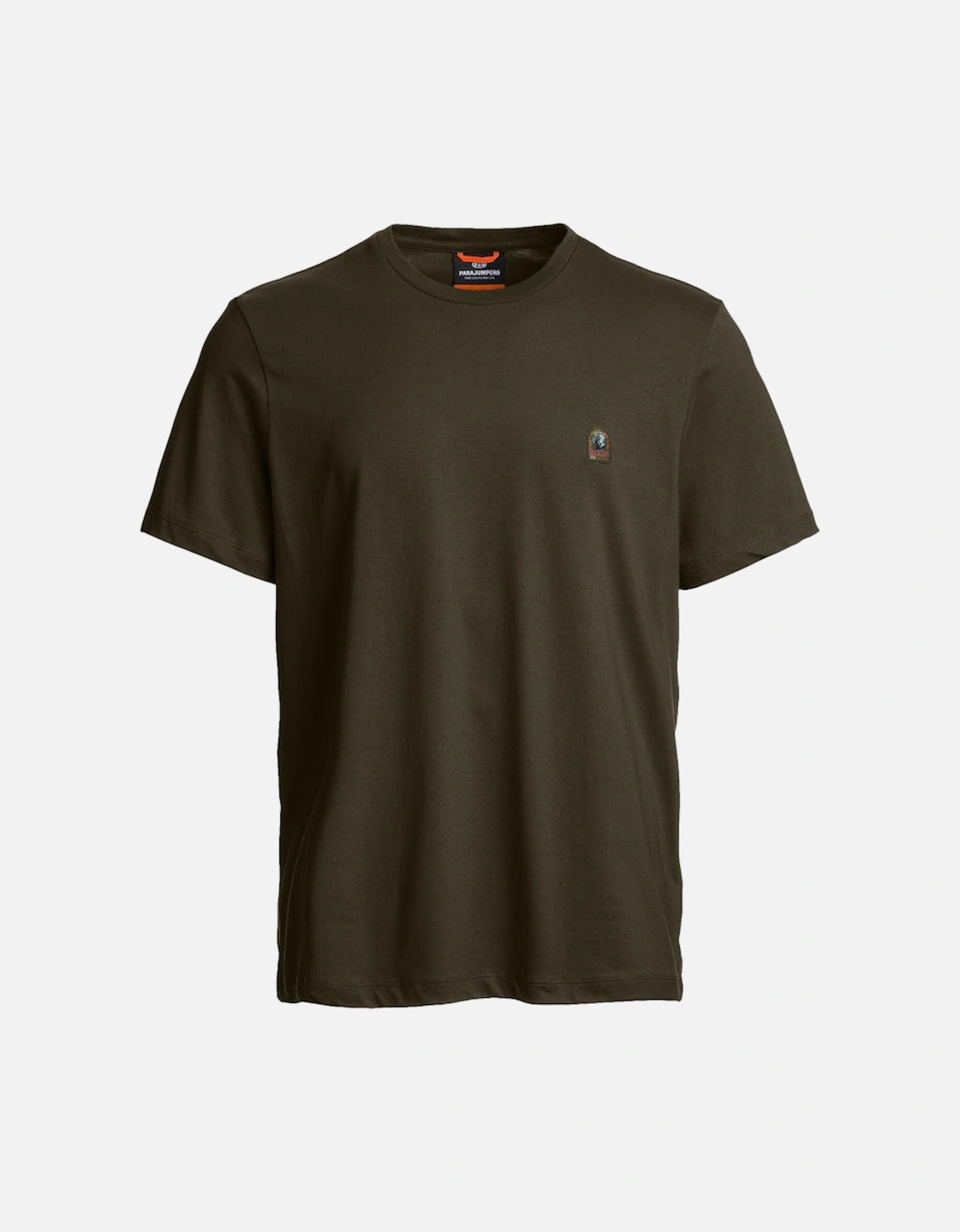 Men's Parajumpers Patch Tee 0117 Deep Moss - Tan - Size: 44