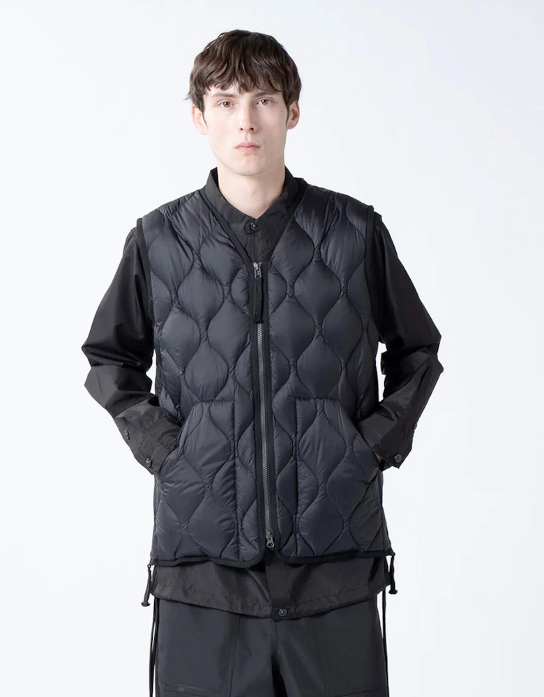 Military V Neck Soft Shell Down Vest