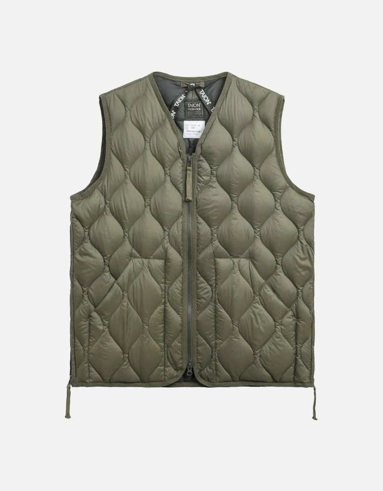 Military V Neck Soft Shell Down Vest
