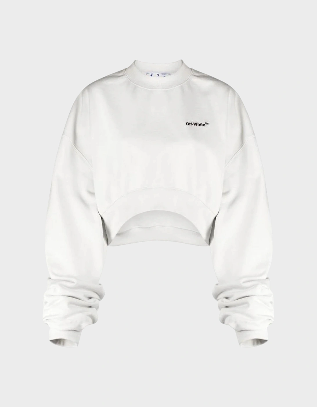 For All Helv Cropped Over Crewneck White, 6 of 5