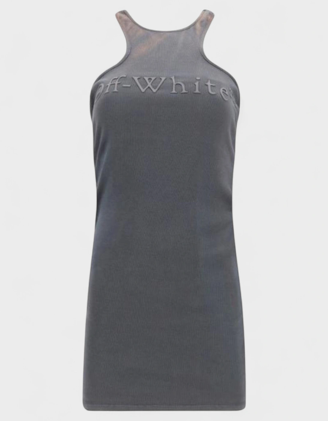 Off-White Women's White Off- Laundry Ribbed Rowing Mini Dress - Size: 10/8