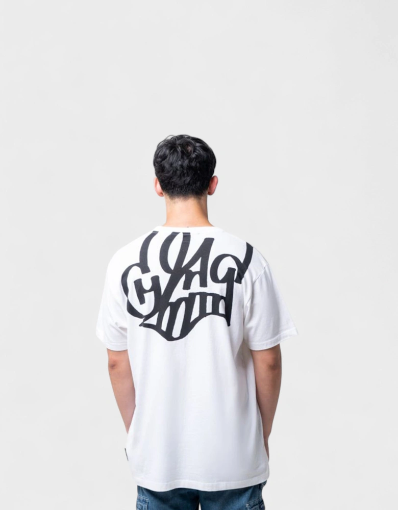 Katsu S/S Slim Tee White Black