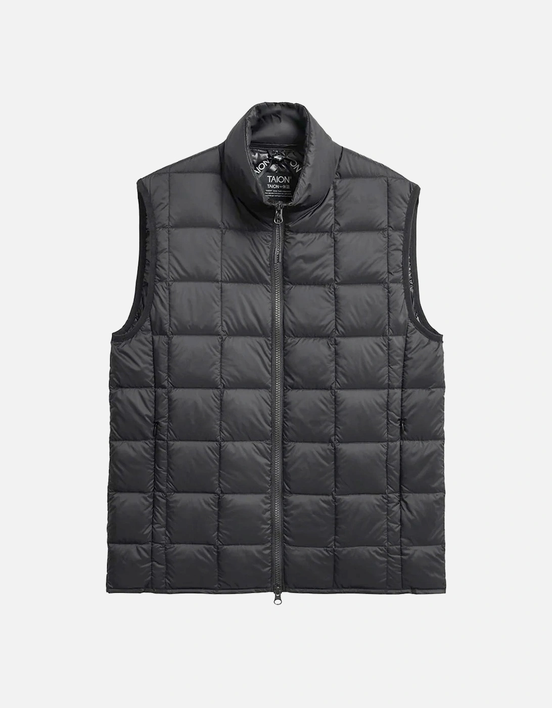 Taion Men's TAION Original High Neck Down Vest - Black