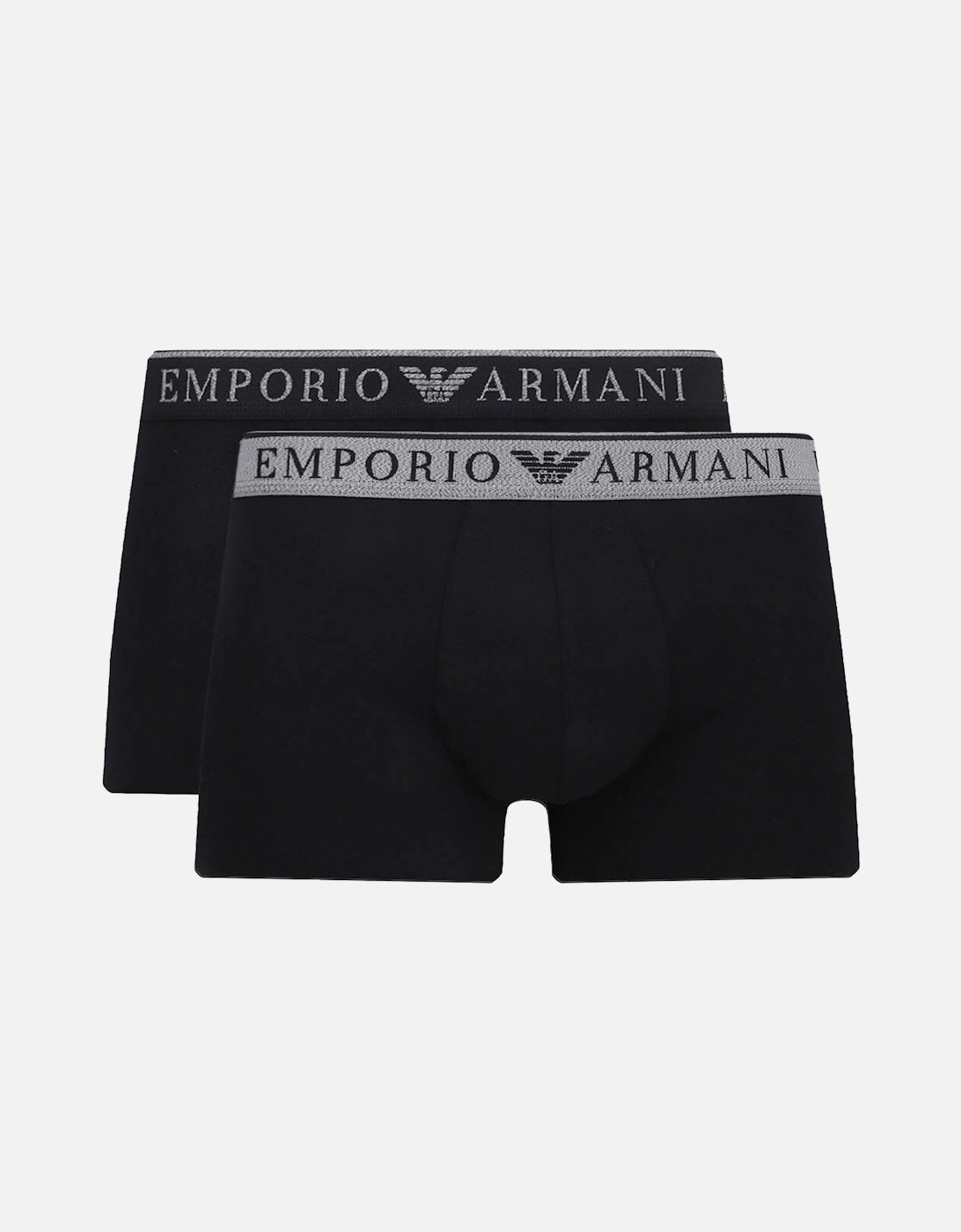 Stretch Cotton Endurance Logo 2 Pack Trunks Black, 4 of 3