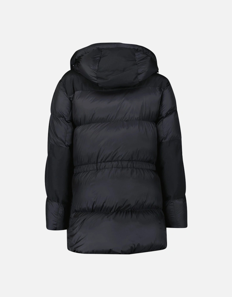Burberry 'Lindford' Check Down Puffer Jacket Black