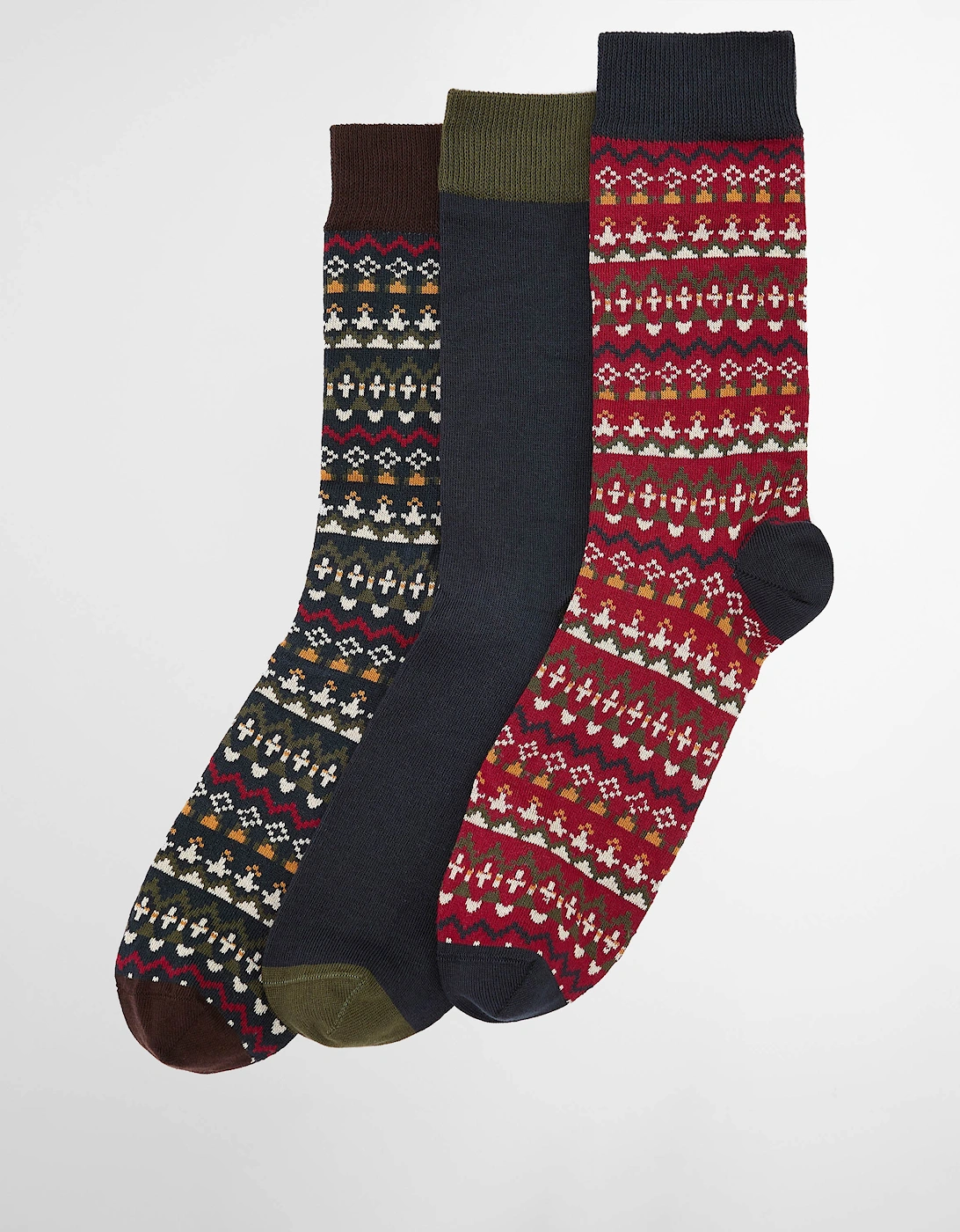 Marlow Mens Fair Isle Sock Gift Box - Olive, 5 of 4