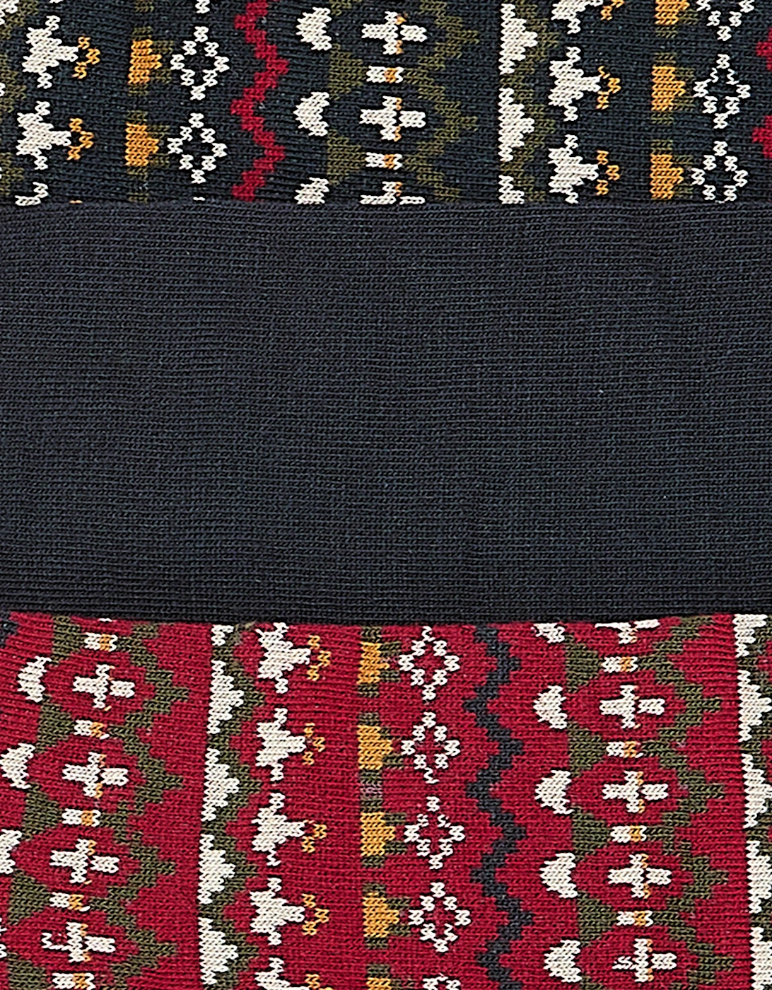 Marlow Mens Fair Isle Sock Gift Box - Olive