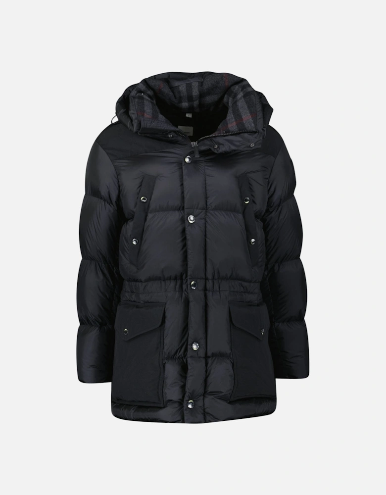 'Lindford' Puffer Coat in Black