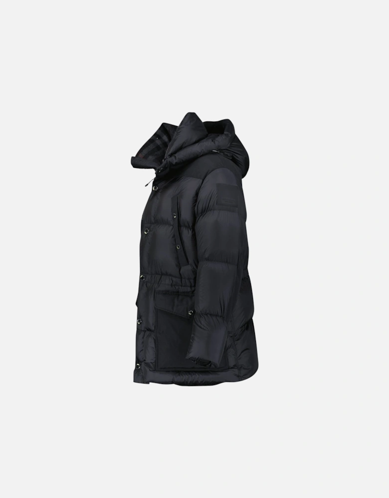 'Lindford' Puffer Coat in Black