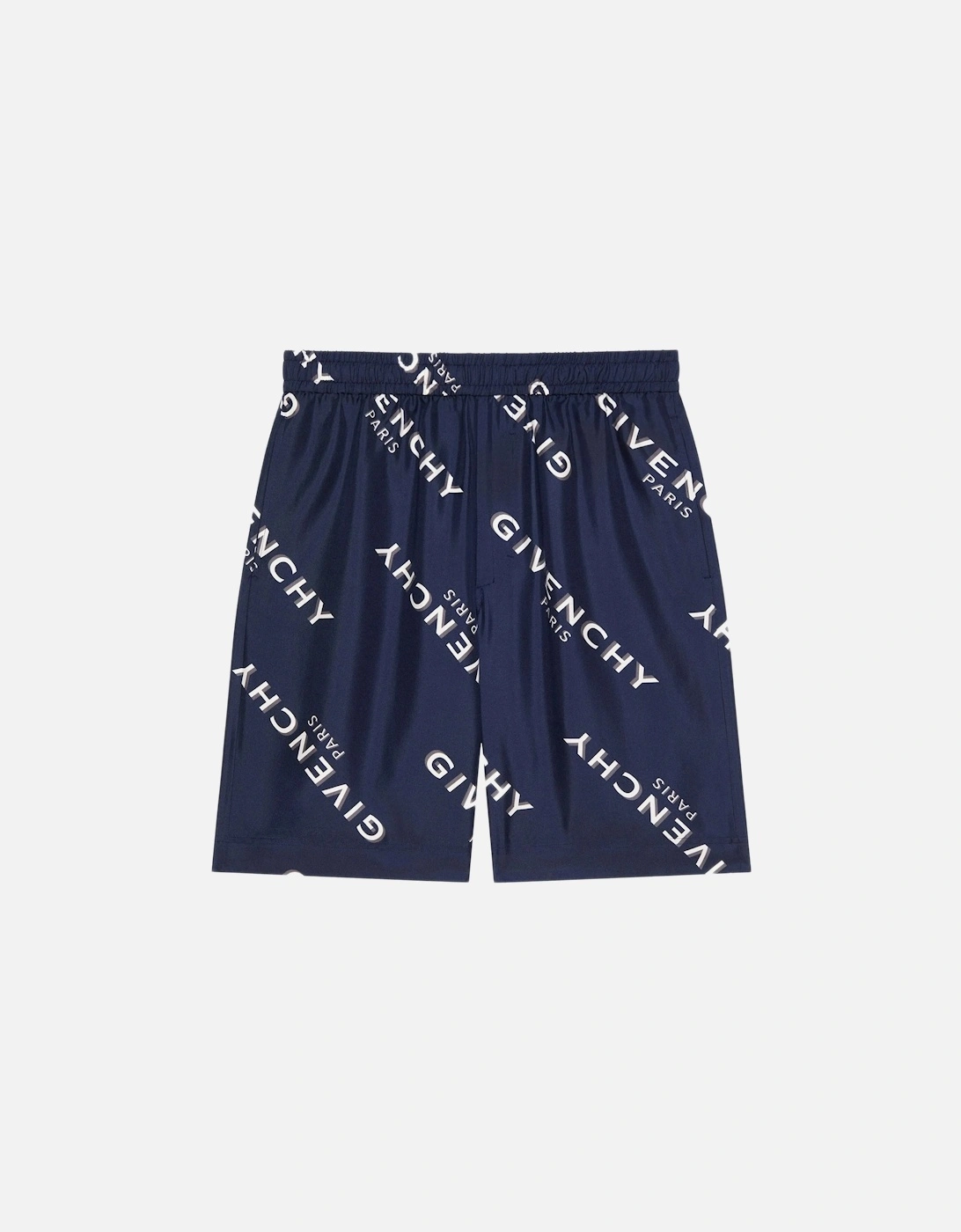 Silk Script All Over Shorts Navy, 4 of 3