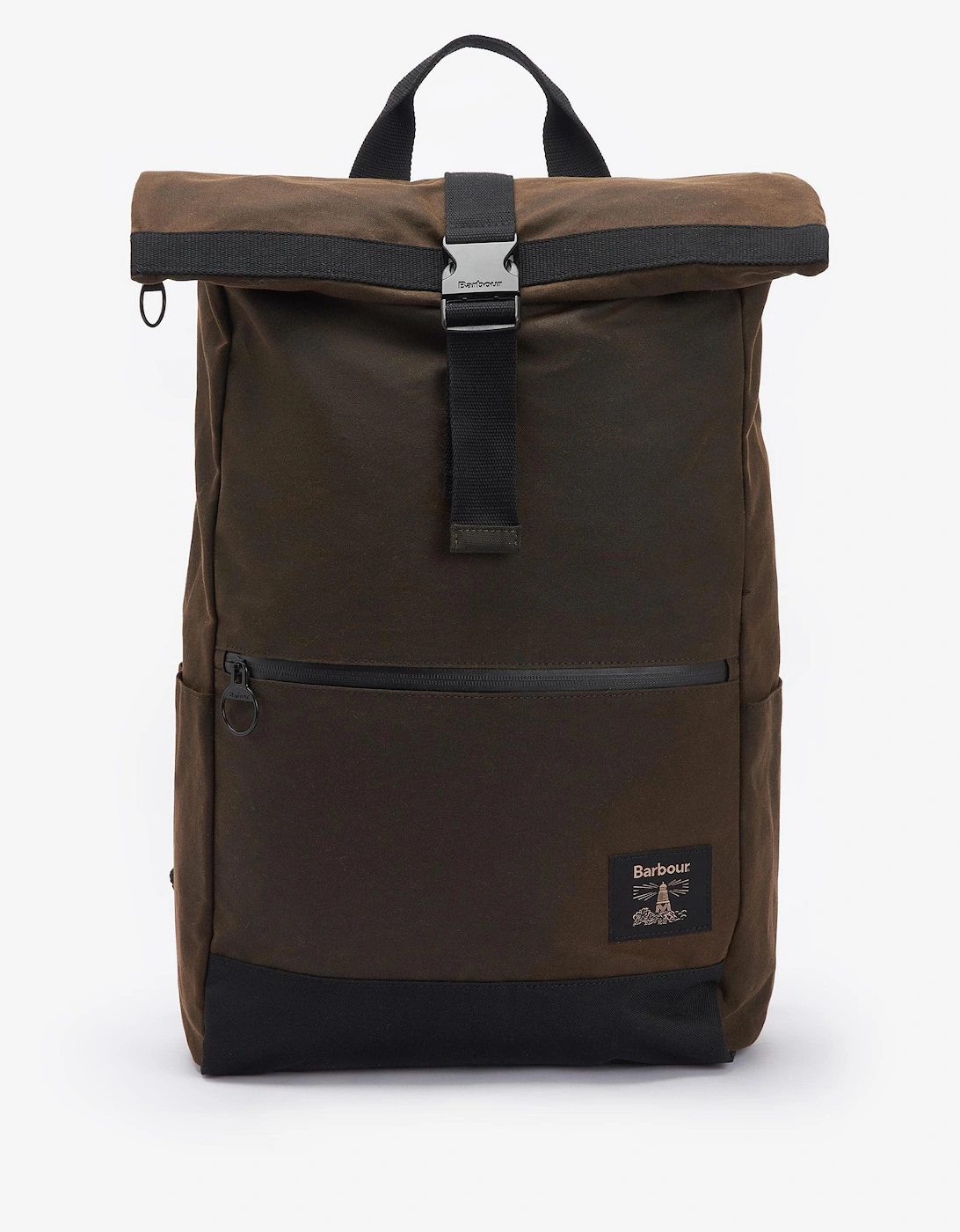 Field Unisex Wax Fold Over Top Backpack - Olive Black, 10 of 9