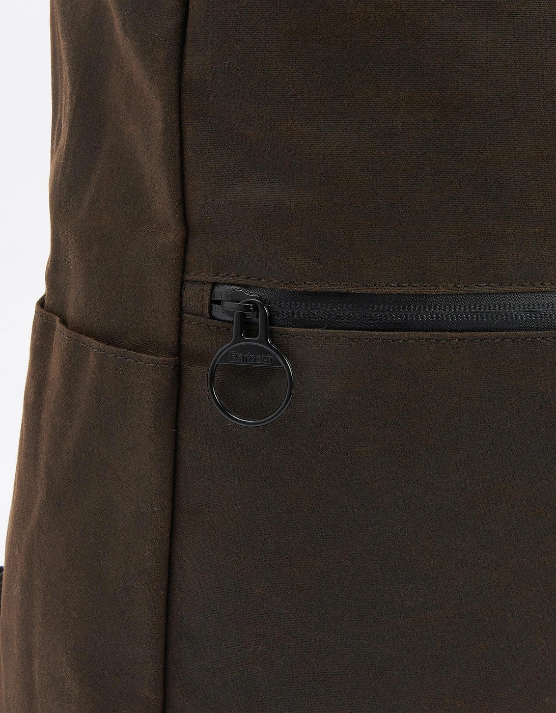 Field Unisex Wax Fold Over Top Backpack - Olive Black