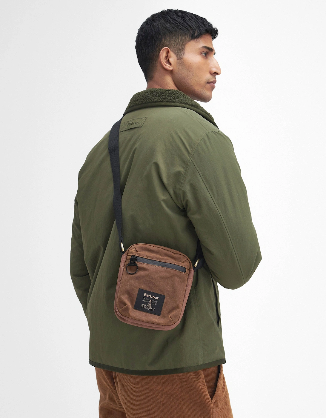 Field Unisex Wax Crossbody Bag - Tan/Black, 7 of 6