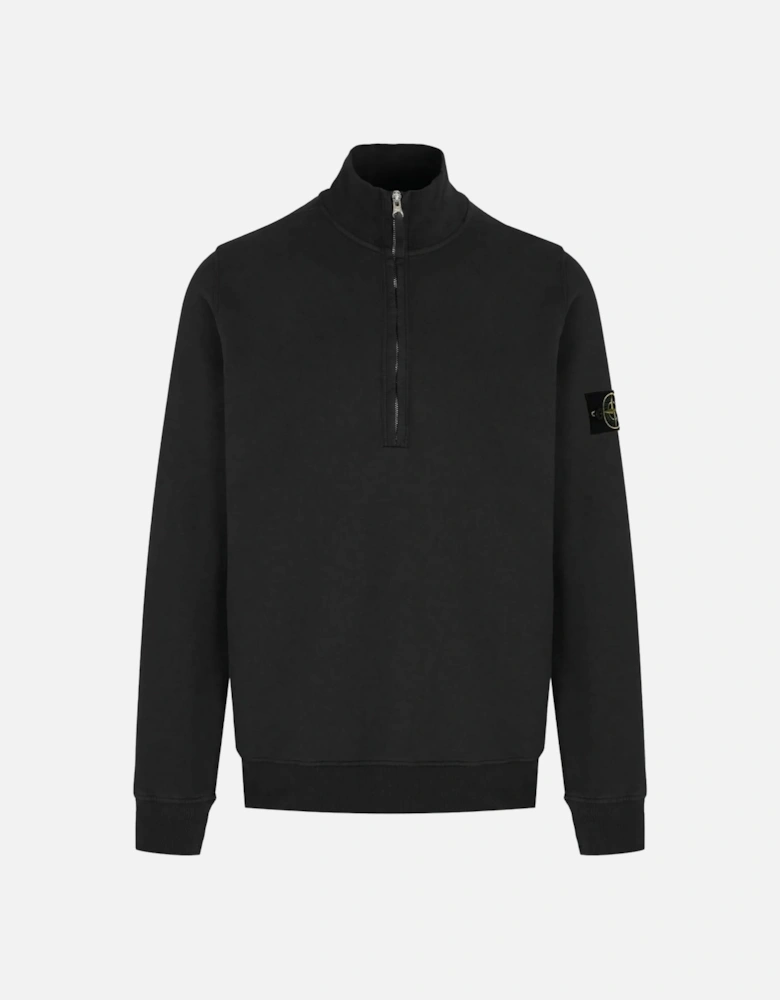 Quarter Zip Sweater Black