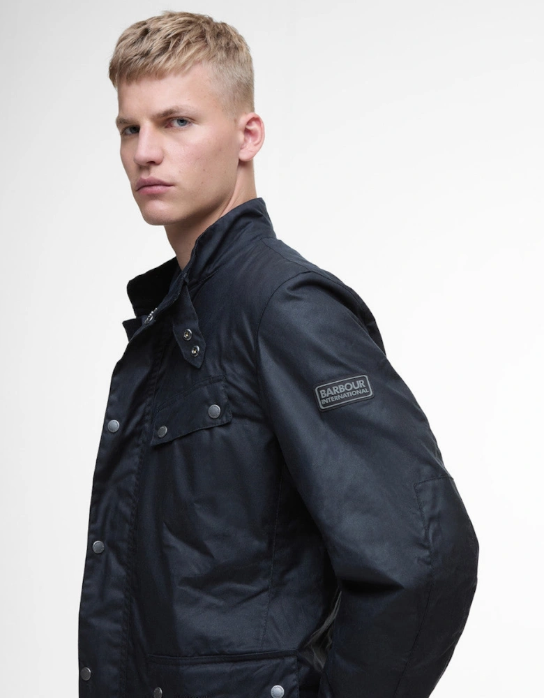 Tourer Duke Wax Jacket NY91 Navy