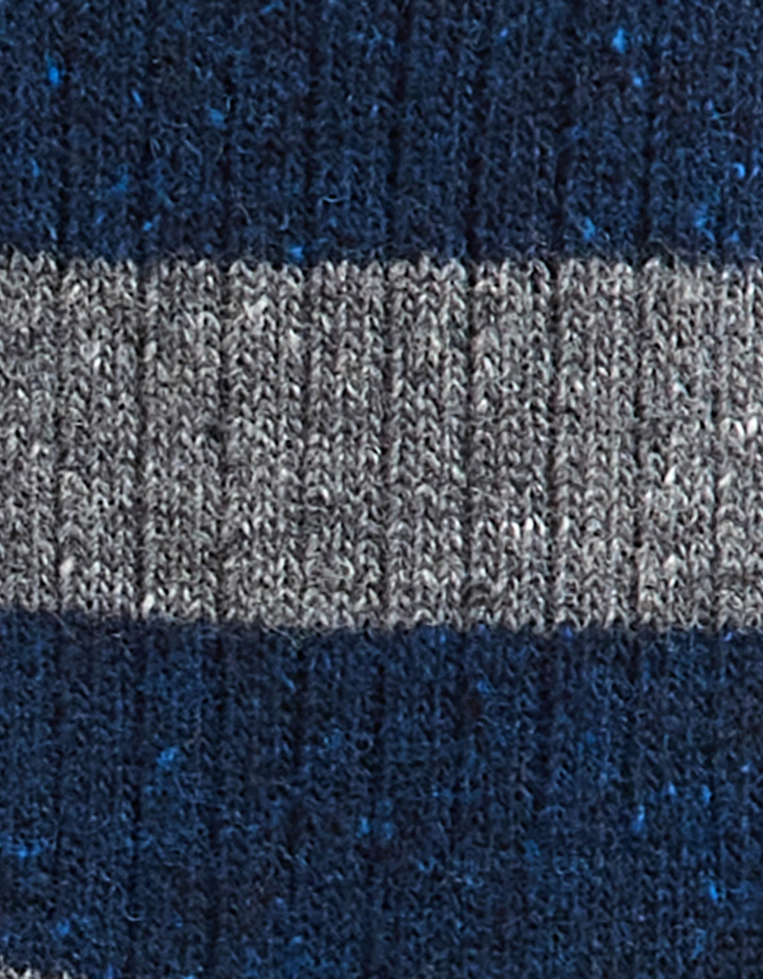 Houghton Stripe Mens Socks - Asphalt/Navy