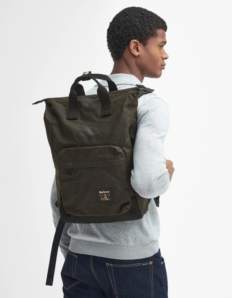 Field Unisex Wax Backpack - Olive/Black