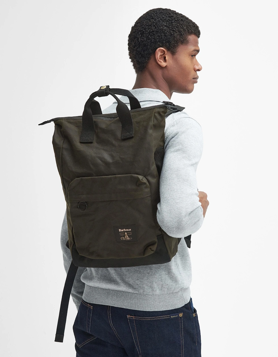 Field Unisex Wax Backpack - Olive/Black, 9 of 8