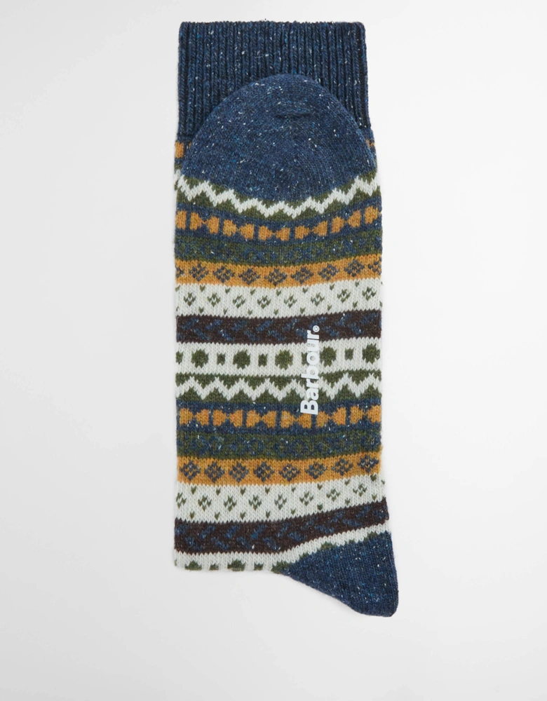Mens Fair Isle Socks 2 Pack - Classic Mix