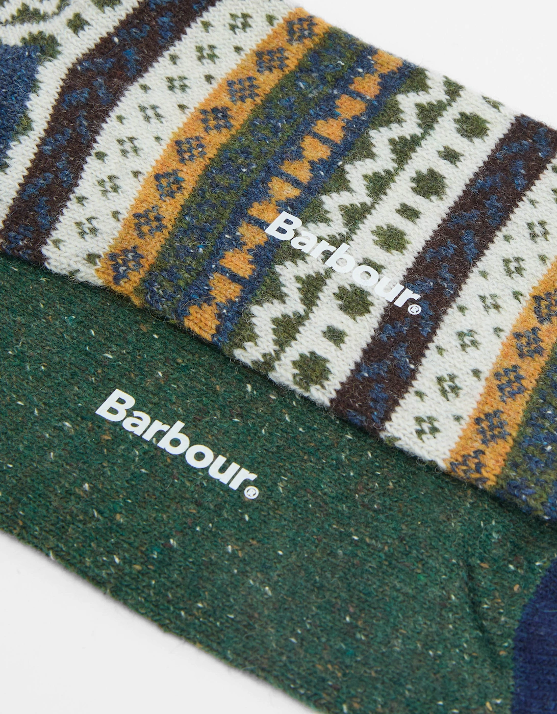 Mens Fair Isle Socks 2 Pack - Classic Mix